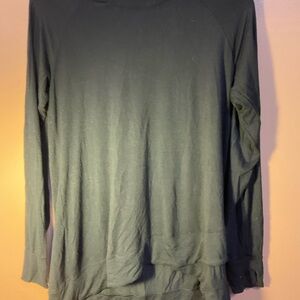 Cuddle Duds Long Sleeve Lightweight Crewneck Top -black M